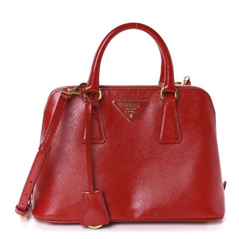 prada rosso vernice|PRADA Saffiano Vernice Mini Promenade Tote Rosso.